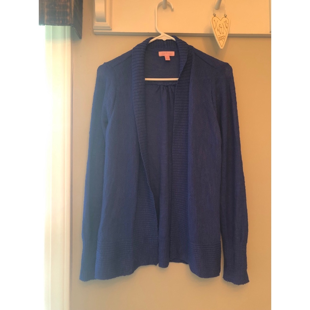 Lilly Pulitzer royal blue cardigan